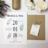 INVITACIÓN "HOJAS"